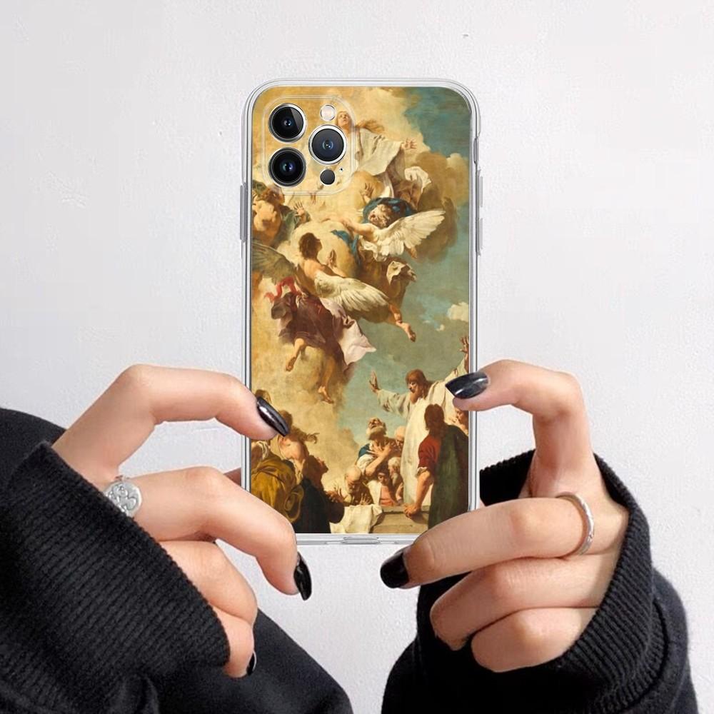 Renaissance Art Phone Case for iPhone 16 15 8 7 6 6S Plus X SE XR XS 14 11 12 13 Mini Pro Max Mobile Case