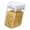 Cereal Storage Container Transparent Food Storage Sealed 800ml Cereal Storage Dispenser for Kitchen Organization