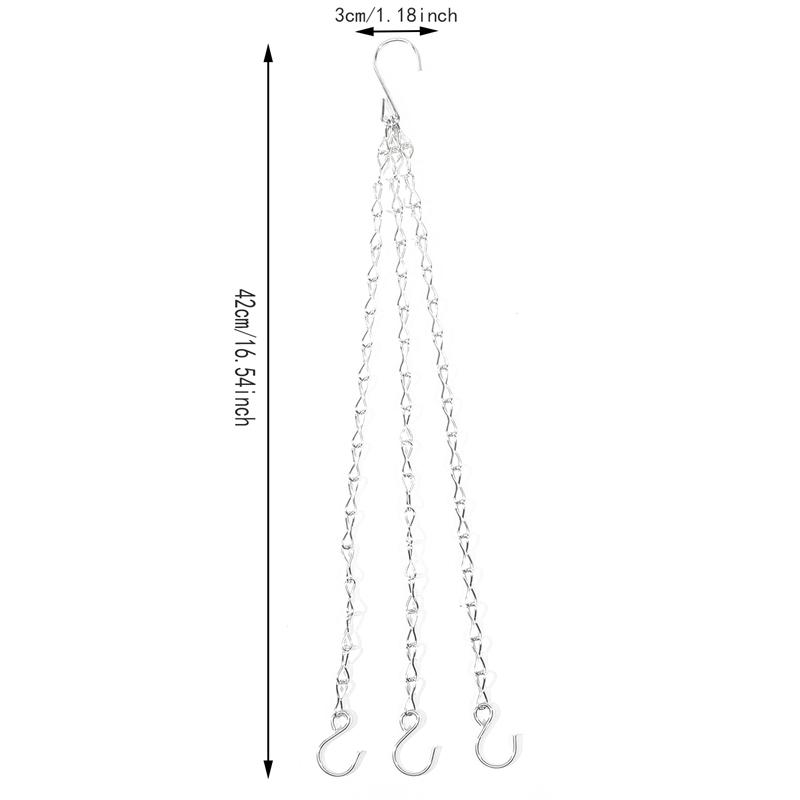Cesto Fioriera Sospeso in Rattan Sintetico Catena con 3 Ganci Vasca Piante Idroponiche Fioriera per Crescita Piante Decorazione Giardino Casa