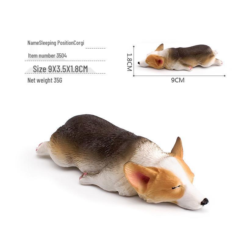 Кавайный спящий французский бульдог Корги щенок Орнамент