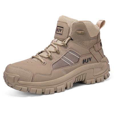 Neue Herrenstiefel Mode Outdoor Stiefel Atmungsaktive Wanderstiefel Herbstschuhe Turnschuhe leichte rutschfeste Herren Desert Stiefeletten