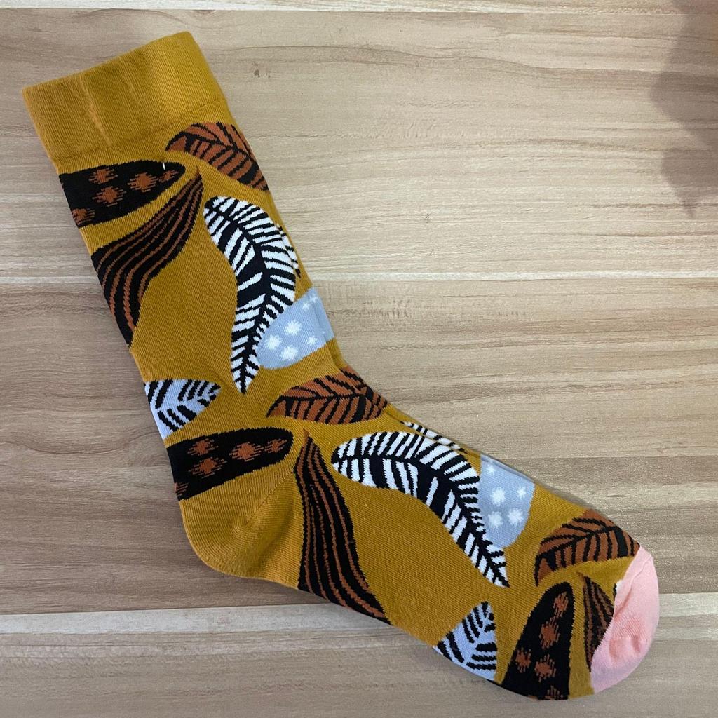 Bonne Maison: Retro-Ölgemälde-Socken für Damen, mittelhoch, luxuriös, französisch, bis zur Wade
