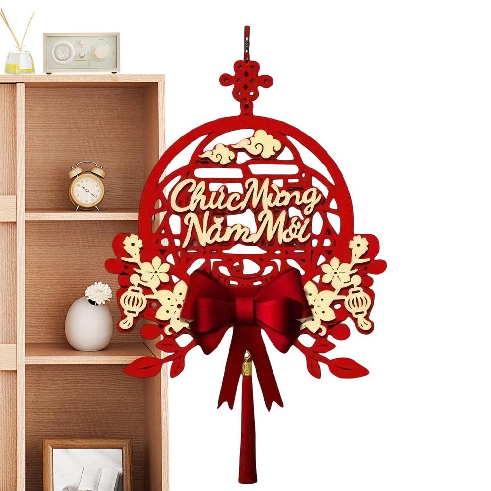 Vietnamese New Year Ornaments 2026 Hangable Wall Ornaments Festival Pendants With Tassel For Home Living Room Festival Events