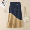 ZANZEA Women Loose Casual Patchwork Long Skirts