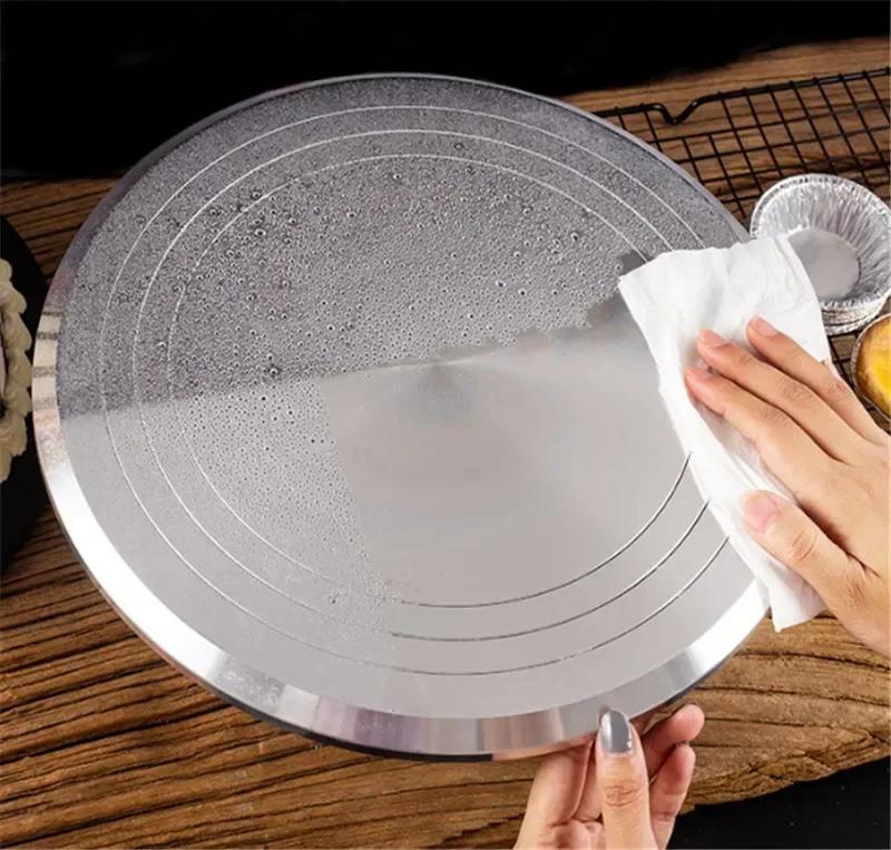 Cake Stand Baking Tool 10 12 14 Inch Mounted Cream Cake Table Turntable Rotating Table Stand Base Turn Around Decorating Table