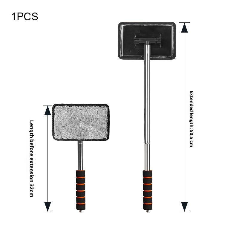 Telescopic Automobile Windshield Water Scraper Wiper Auto Cleaning Tool with Window Cleaning Brush And Cloth for Glass Surface
