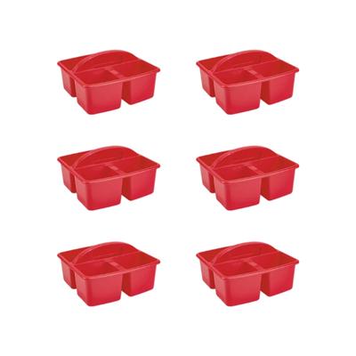 6Pcs Stacking Storage Basket With Handle Space Saving Organiser Box For School Office Supplies Kitchen Organization