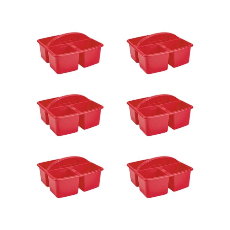 

6Pcs Stacking Storage Basket With Handle Space Saving Organiser Box For School Office Supplies Kitchen Organization 1