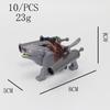 MOC Medieval Wolf Building Blocks Castle Army Knight Soldiers Figures Mount Animal Bricks Toys Gift DF004