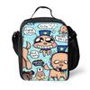 Dog Man Themed Lunch Bag Kids - PVC Insulated Crossbody Shoulder Street Style School Accessory
