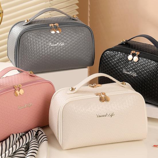 Podróżna kosmetyczka damska wodoodporny organizer na kosmetyki z górnym uchwytem kosmetyczka z mokrą kieszenią na podróże służbowe wakacje