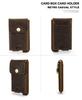 Porte-cartes anti-vol en cuir Angel Noir RFID - Style Européen Américain