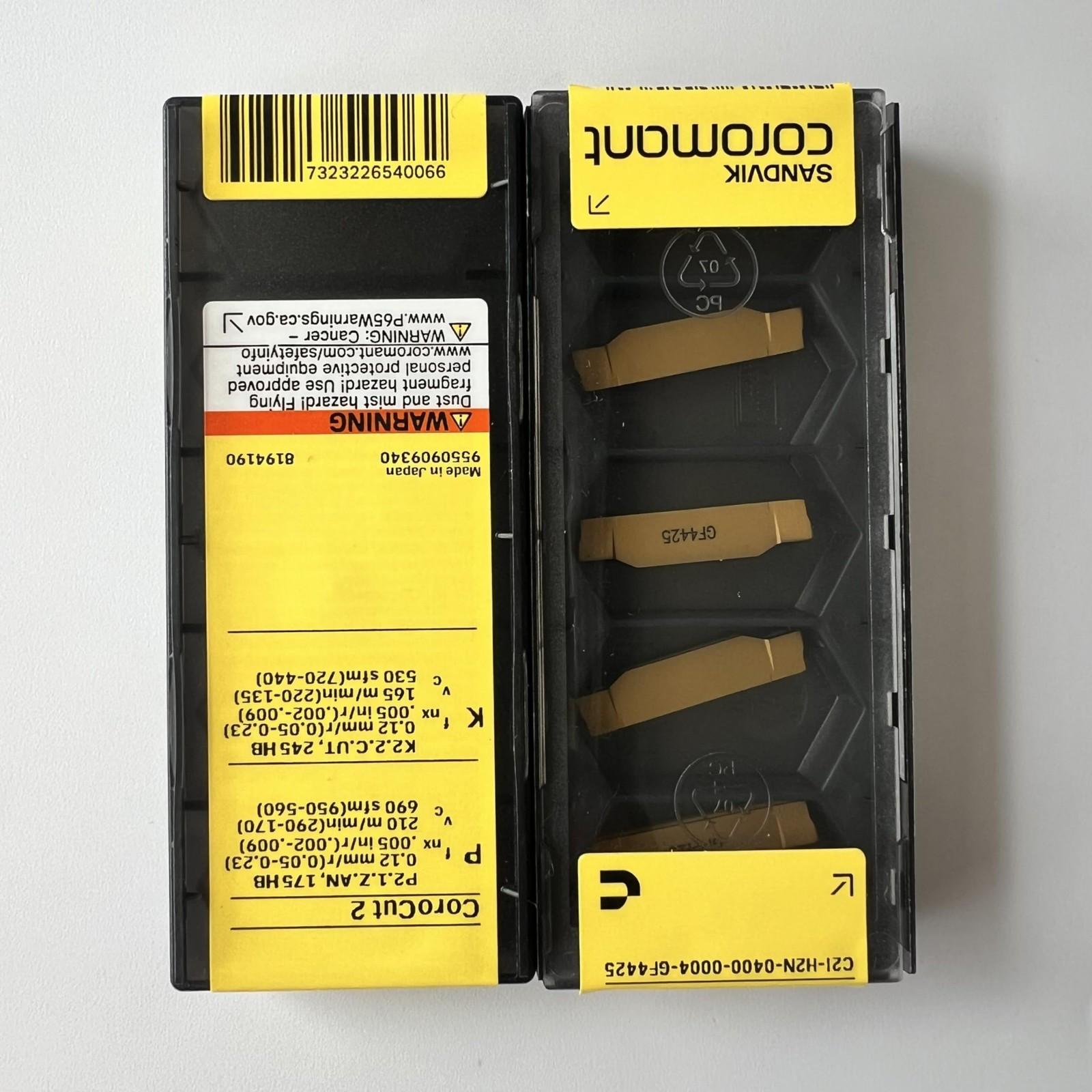 

SANDVIK / C2I-H2N-0400-0004-GF 4425 / Original Swedish hard alloy blade 5 Pcs