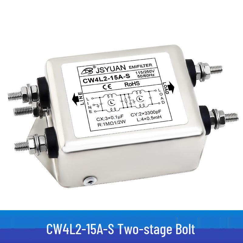 Single-phase Dual-stage High-Performance AC Power Filter CW4L2-10A20A-S 220VAC