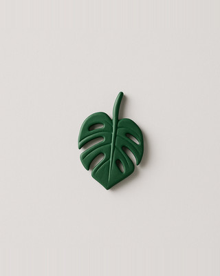 4Pcs Fridge Magnets Abs Mini Refrigerator Stickers Waterproof Fixing Refrigerator Magnets Tropical Leaves Fridge Stickers
