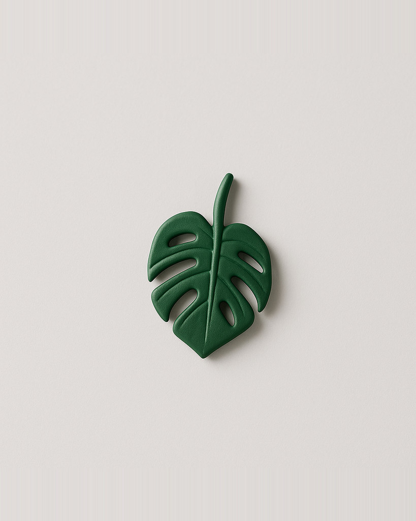 4Pcs Fridge Magnets Abs Mini Refrigerator Stickers Waterproof Fixing Refrigerator Magnets Tropical Leaves Fridge Stickers