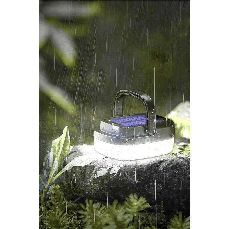 Outdoor Garden Tent Digital Display Solar Camping Light with 5 Modes for Fast Charging and Overcharge Protection, Specifically Designed for Camping