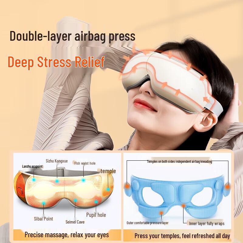 HEZHENG Smart Eye Massager with Heat and Air Pressure