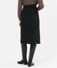 JUN BY JUN K Belted Wool H-Line Skirt_Black