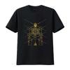 Sacred Geometry Science Egyptian HORUS HERU T Shirt Vintage Washed Fashion Homme Stylish Casual Slightly Graphic Versatile