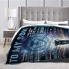 Printed Blanket Comfortable Soft Sofa Talk Blanket