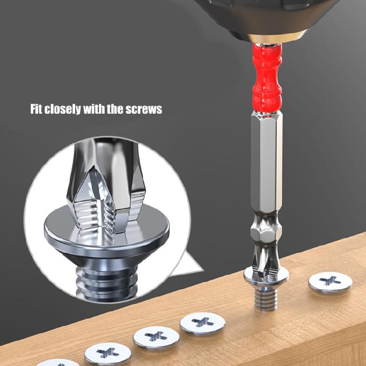 Slotted Bit for Electricians, Slotted Crossed Head Screwdriver Bit Set for Electrician Nonslip Screwdriver Bit