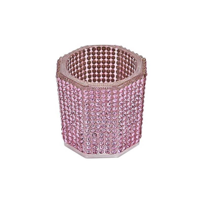 Multifunktionale Nailart-Tasse mit Strassdekoration zur Pinselreinigung und Schmuckpräsentation, zartes Aussehen