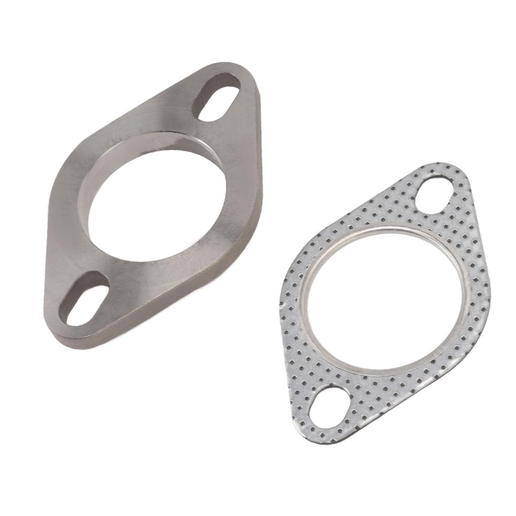 2 Bolts 2in Exhaust Flange Connection Kit Stainless Steel for Exhaust Downpipe Catback Headers