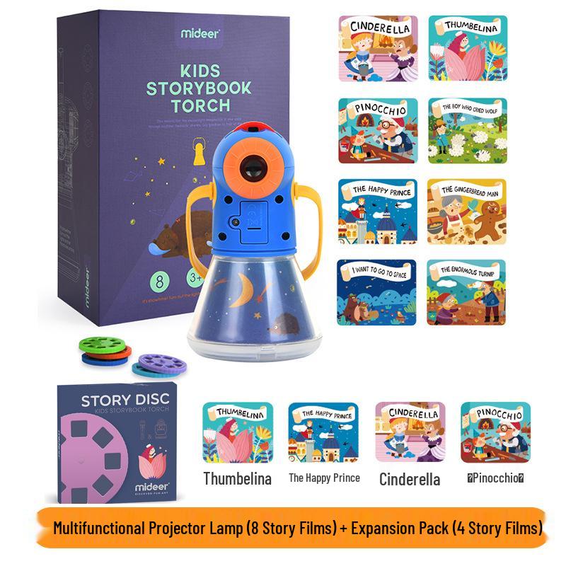 Mideer Milu Multifunctional Story Projection Lamp - Luminous Early Education Toy for Kids
