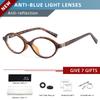 CLLOIO Classics Small Frames Anti Blue Ray Myopia Glasses Women Retro Oval Reading Glasses Anti-reflection Prescription Eyewear