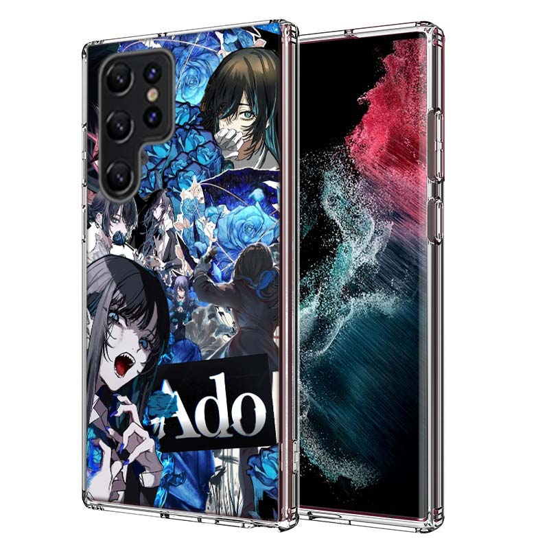 Ado Album Kyogen Capa Phone Case For Samsung S26 Ultra S25 Edge Galaxy S23 S21 S20 S24 FE S22 S10 Plus Cover Clear TPU Shell Coq