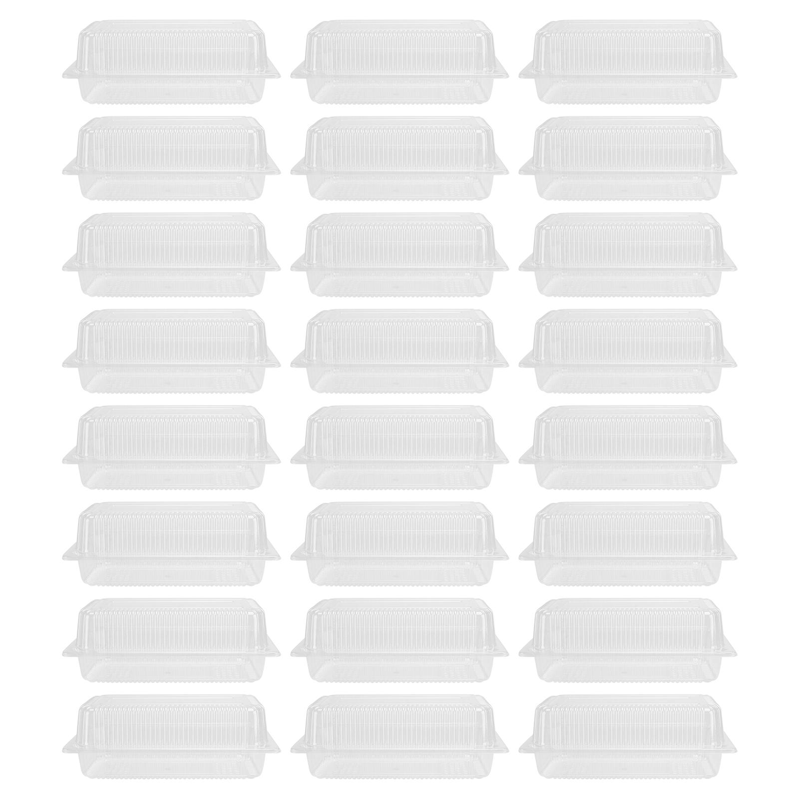 

25pcs Disposable Dessert Packing Box Cake Box Transparent Dessert Packaging Box Dessert Box Transparent Pastry Packaging Box чистий