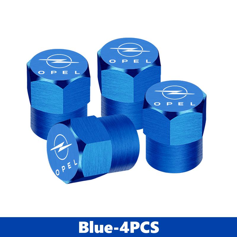 For Opel 4Pcs Car Styling Alloy Wheel Tire Valve Cap Stem Cover Protect Accessories Insignia Corsa Zafira Mokka Grandland MOVANO qgi057