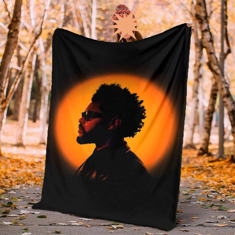 Weeknd Flannel Blanket Soft Warm All-Season Throw, Design for Camping, Car Travel, Hiking Sofa, Bed, Office Perfect Gift for Parties