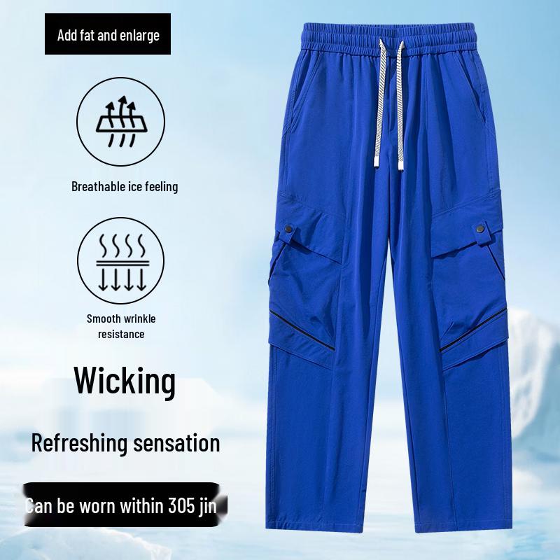 Men s Plus Size Business Casual Straight-Leg Pants 5XL