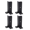4 Sets Post Anchor Brackets Metal Base Bracket Mounting Kit for Deck Support Heavy Duty Fence Porch Railing Handrails