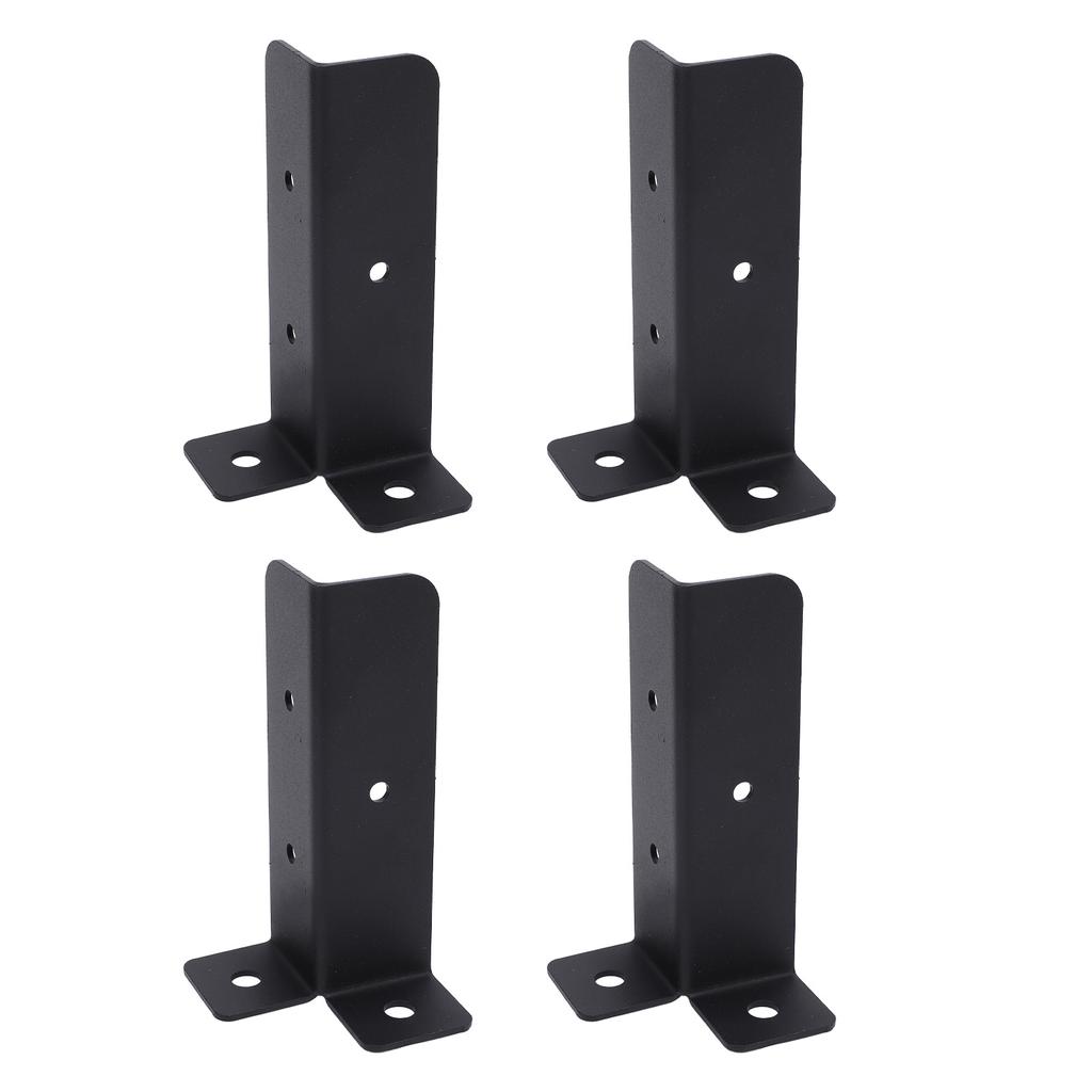 4 Sets Post Anchor Brackets Metal Base Bracket Mounting Kit for Deck Support Heavy Duty Fence Porch Railing Handrails