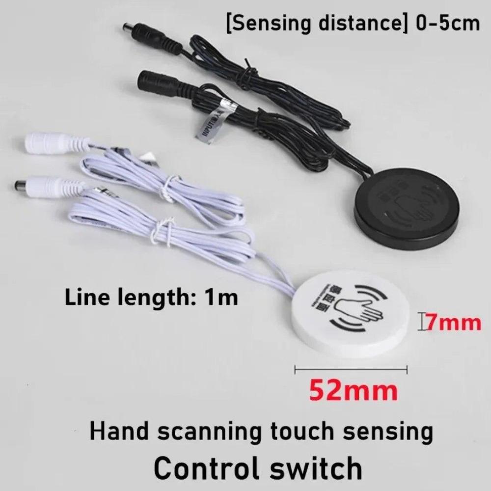 Sweep Dimmer Sensor Penetrating Switch DC 12V Wood Panel Touch Switch LED Dimmable Touch Sensing Hidden for Wood Home Lighting