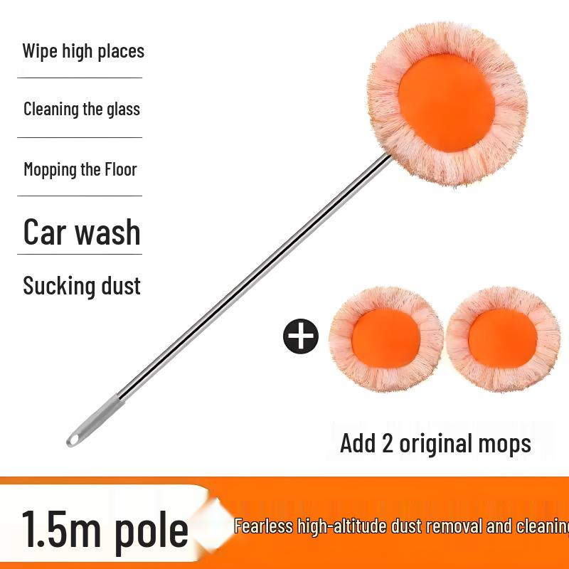 Sonnenblumen-Mopp: Vielseitiges Reinigungswerkzeug für Böden, Decken, Glas und Autos