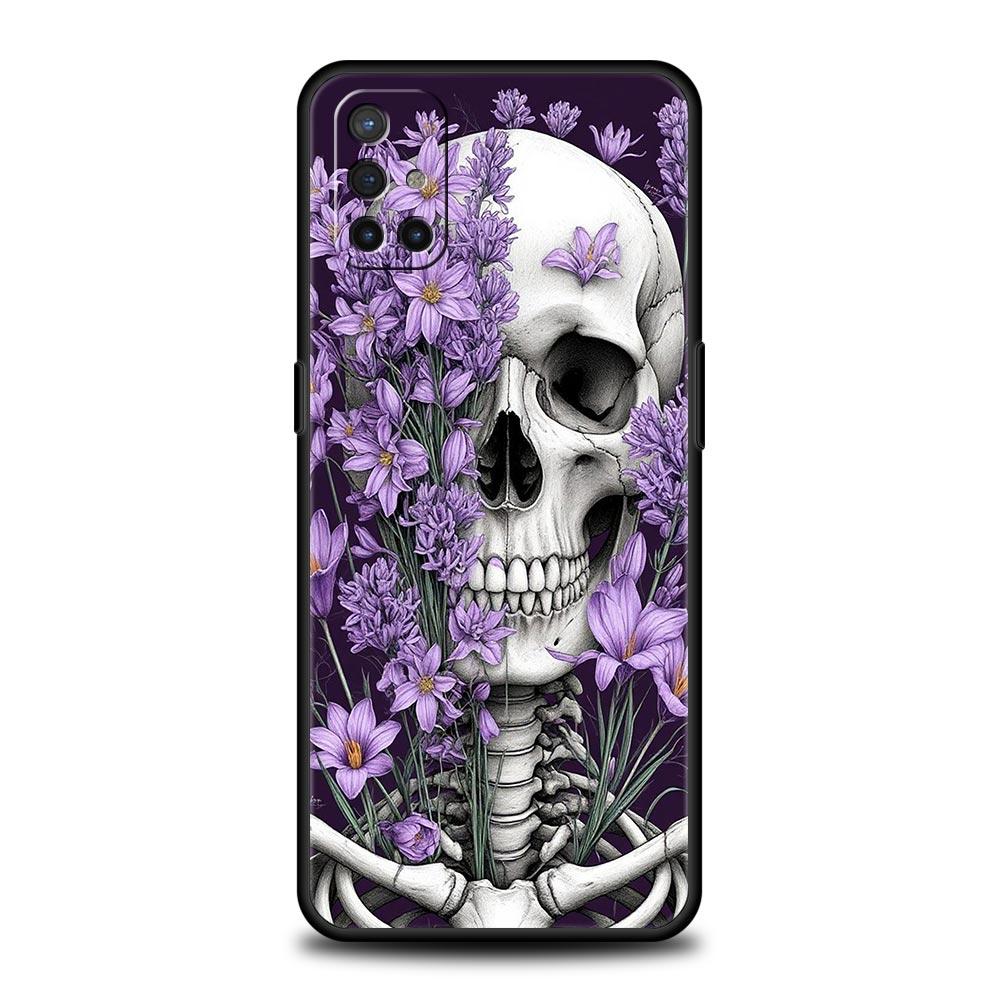 

Жесткий чехол для телефона с черепом, розово-фиолетовый, для OnePlus 15 13 12 11 10 Pro 13T 13R 12R 9 8T 8 7 7T 9R Nord 2T CE 2 3 4 5G, мягкая накладка OnePlus Nord 2T