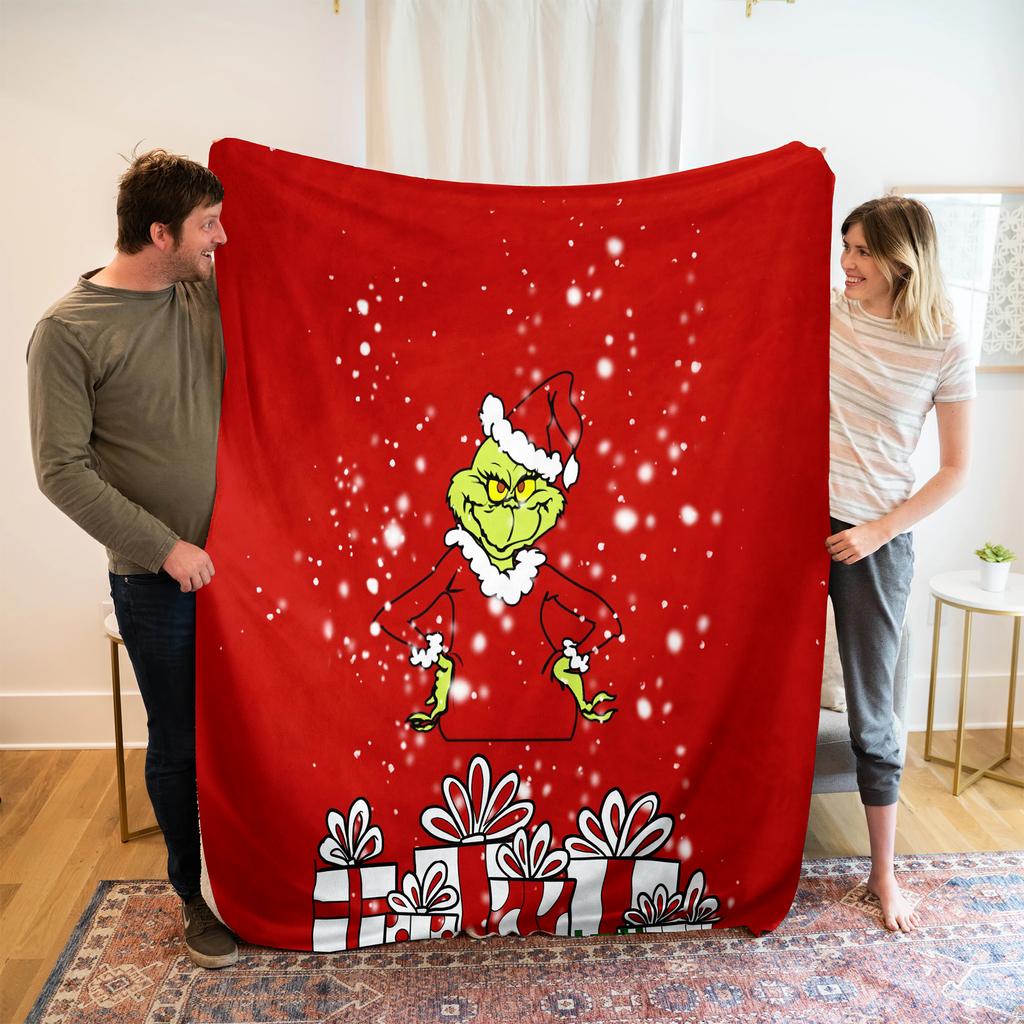 Flanellpledd Juleeksklusivt Personlig Pledd Digitaltrykk