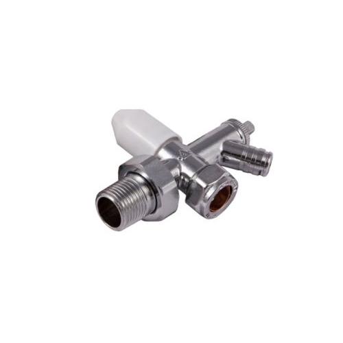 Securplumb Chrome Plated Radiator Valve & Drain Off