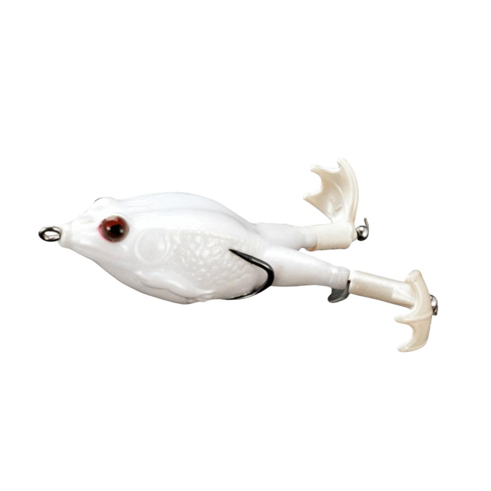 Floating Bait Frog Lure Double Propellers Soft Frog Lure Bass Fishing Lures  Bass Fishing