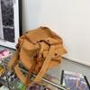 Multi Pockets Canvas Big Size Handbag Female Male Teenager Student Over Large High Street Hip Hop Fabric Zipper Messenger Bag