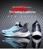 Men’s Summer Mesh Breathable Running Shoes with Rotating Buckle, Height-Boost, and Shock Absorption