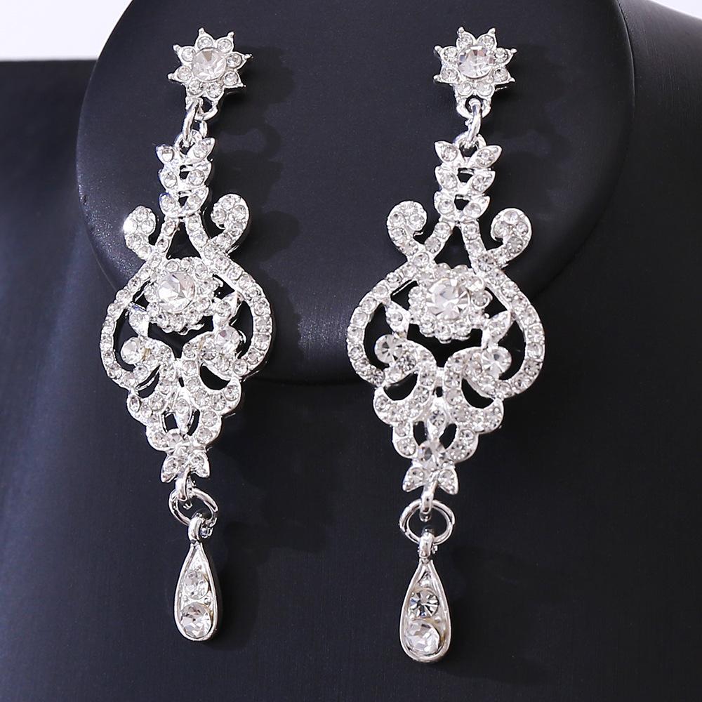 2026 Wedding Accessories, Jewelry Necklace, Earrings, Bridal Set, High-end Short Women's Evening Dress, Light Luxury Two-piece Set