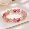 New Chinese-style crystal firework super seven bracelet for women, niche high-end colorful crystal red agate bracelet, gift for girls