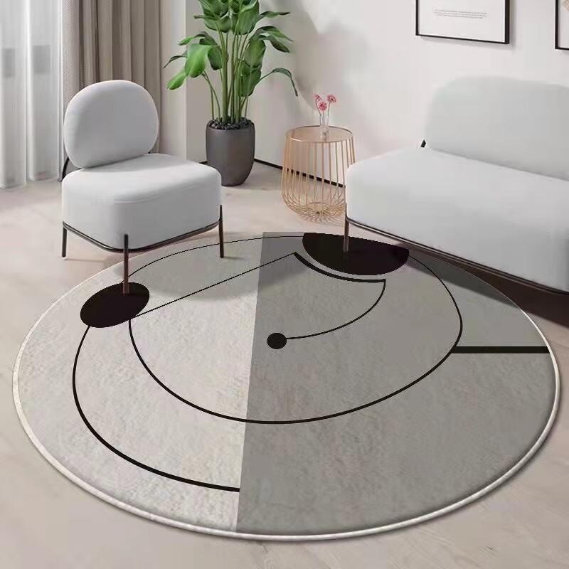 Визионерский круглый ковер для гостиной из искусственного кашемира