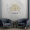 Modern Lotus Mandala Metal Wall Art Zen Decor Rustproof Outdoor Indoor Home Bedroom Living Room Bathroom Sturdy Non-Fading Housewarming Gift