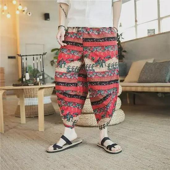 

Мужские летние пляжные шорты в этническом стиле больших размеров - дизайн с тайским слоном 2XL